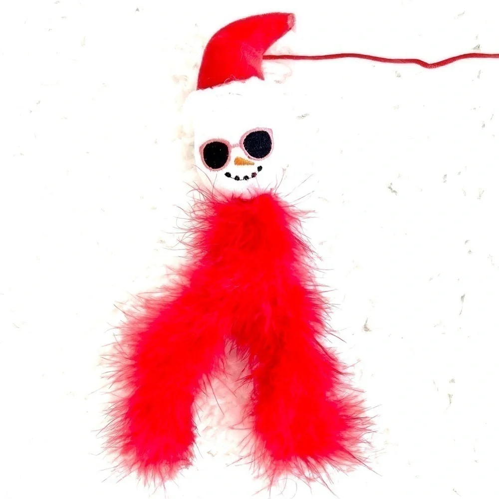 5 for $25! NWOT! Snowman w/ Sunglasses Cat Teaser Toy!